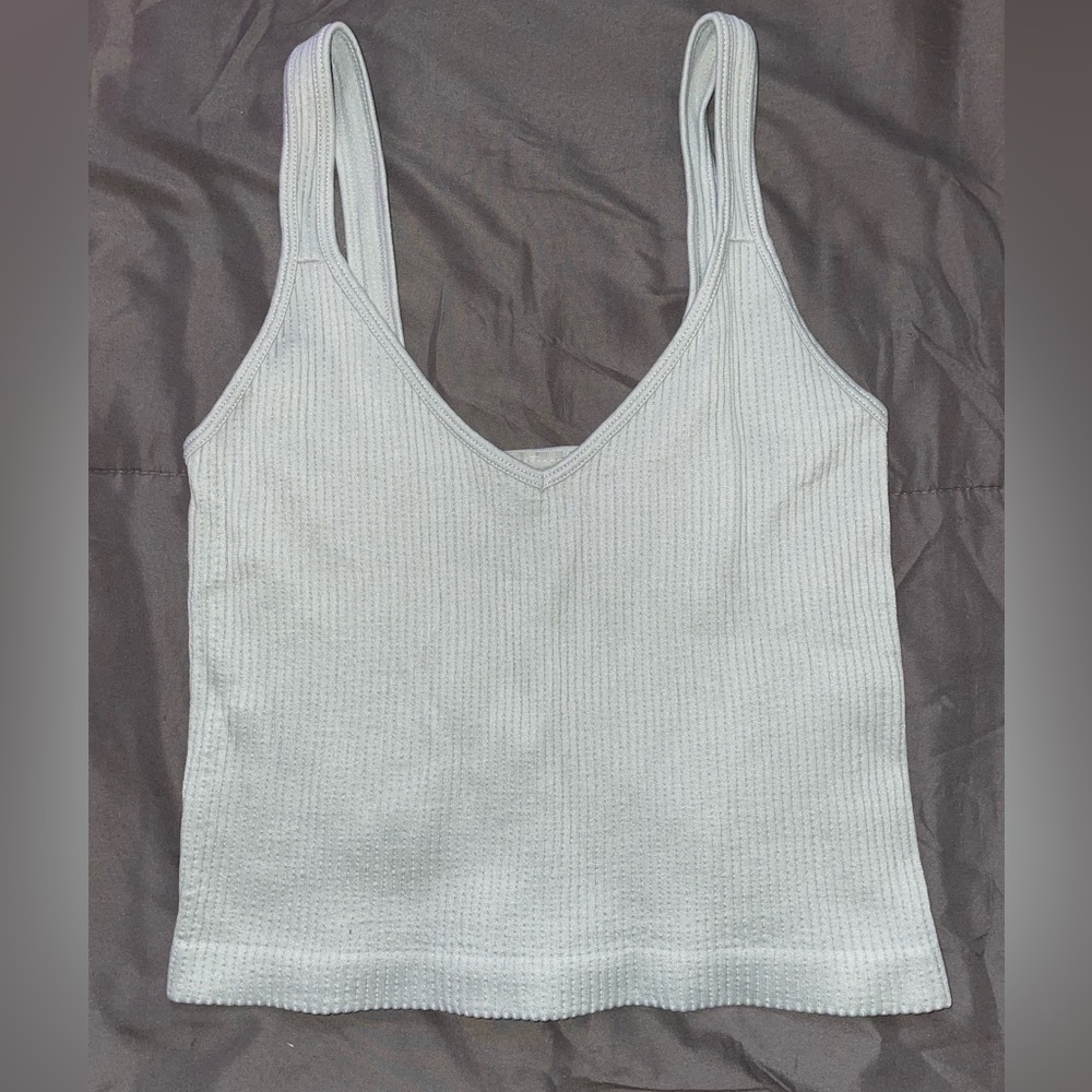 Blue Dynamic V-neck tank top. One size